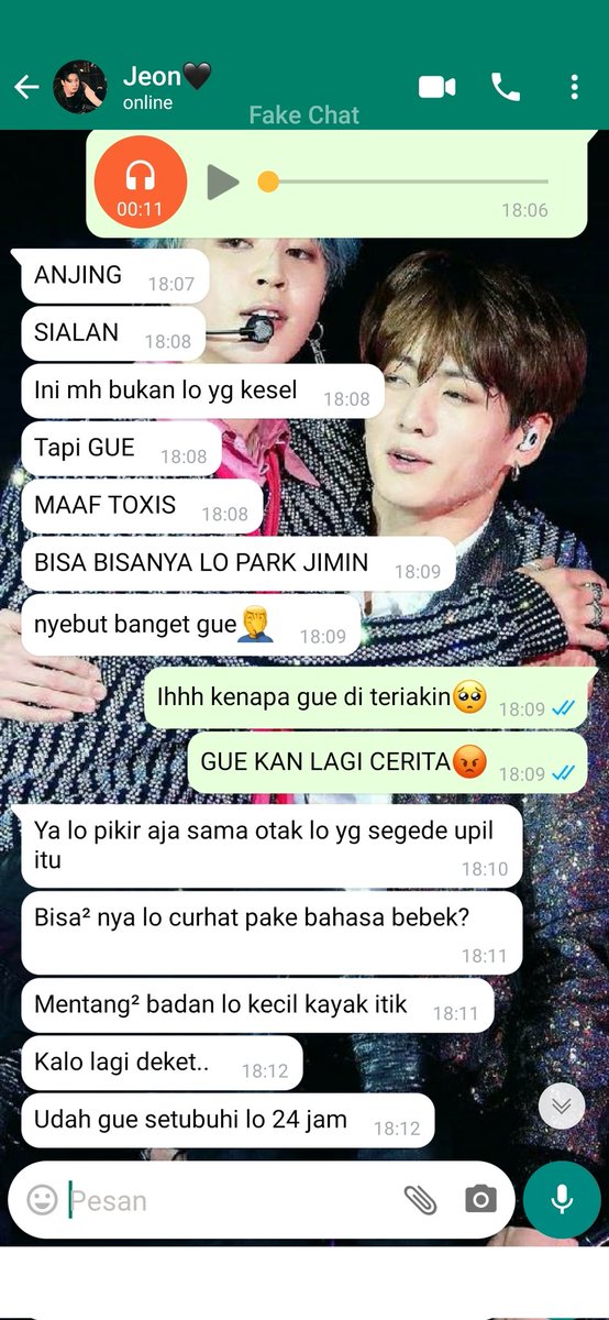 Jikook two tweet au
•
Pasangan Gila Pt. 2