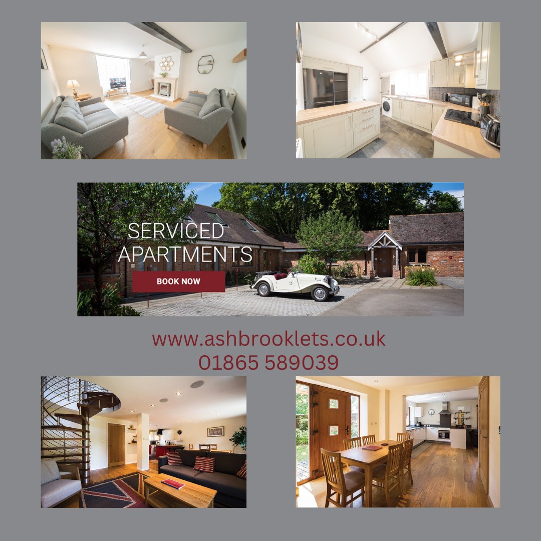 Looking for serviced accommodation? Cheaper yet more space than a hotel?! See below…
Do contact us … details on the images…
@harwellcampus @miltonpark @UKAEofficial 
#buisnesstravel #contractoraccommoadtion  #abingdon #didcot