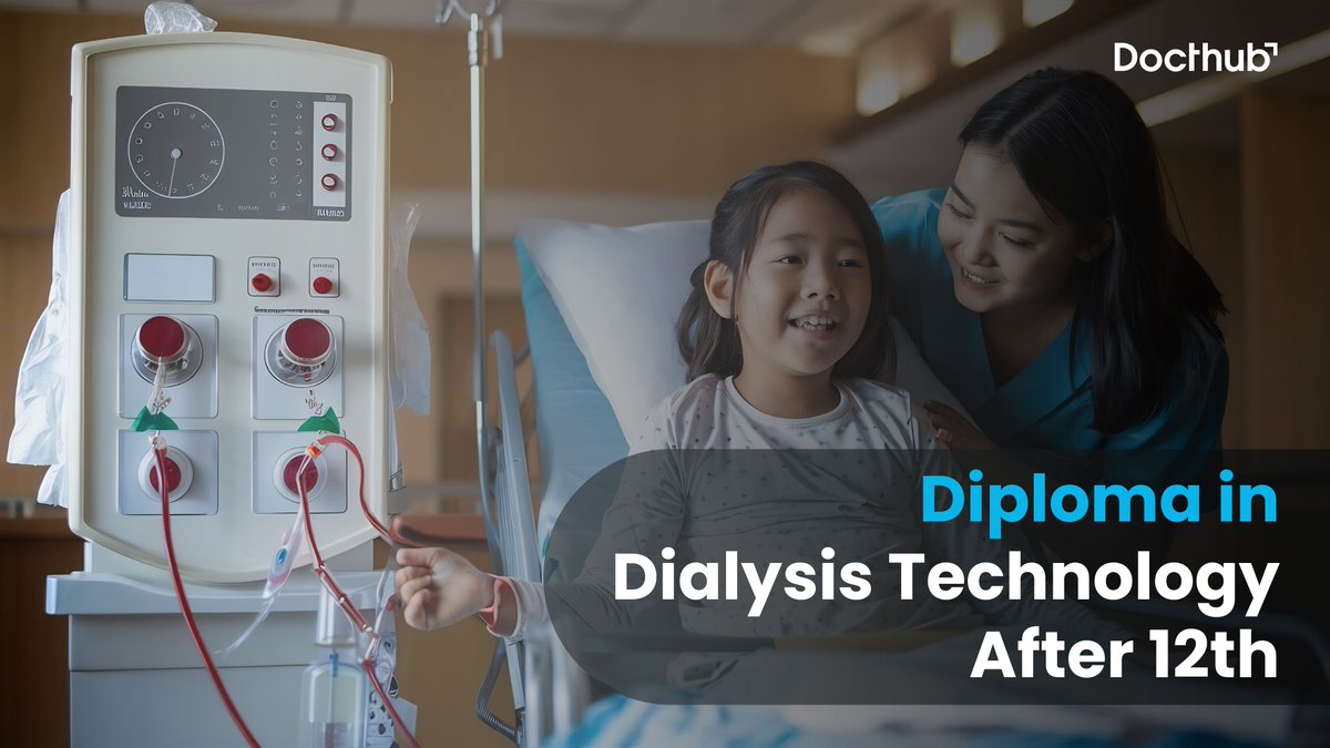 Diploma in Dialysis Technology After 12th in India
Read More: blogs.docthub.com/diploma-in-dia…
At docthub.com
#docthub #FastTrackYourCareer #DialysisTechLife #HealthcareHeroes #WeCare #HighDemandField  #HelpSaveLives #DialysisTech #DialysisTraining #HealthcareCareers