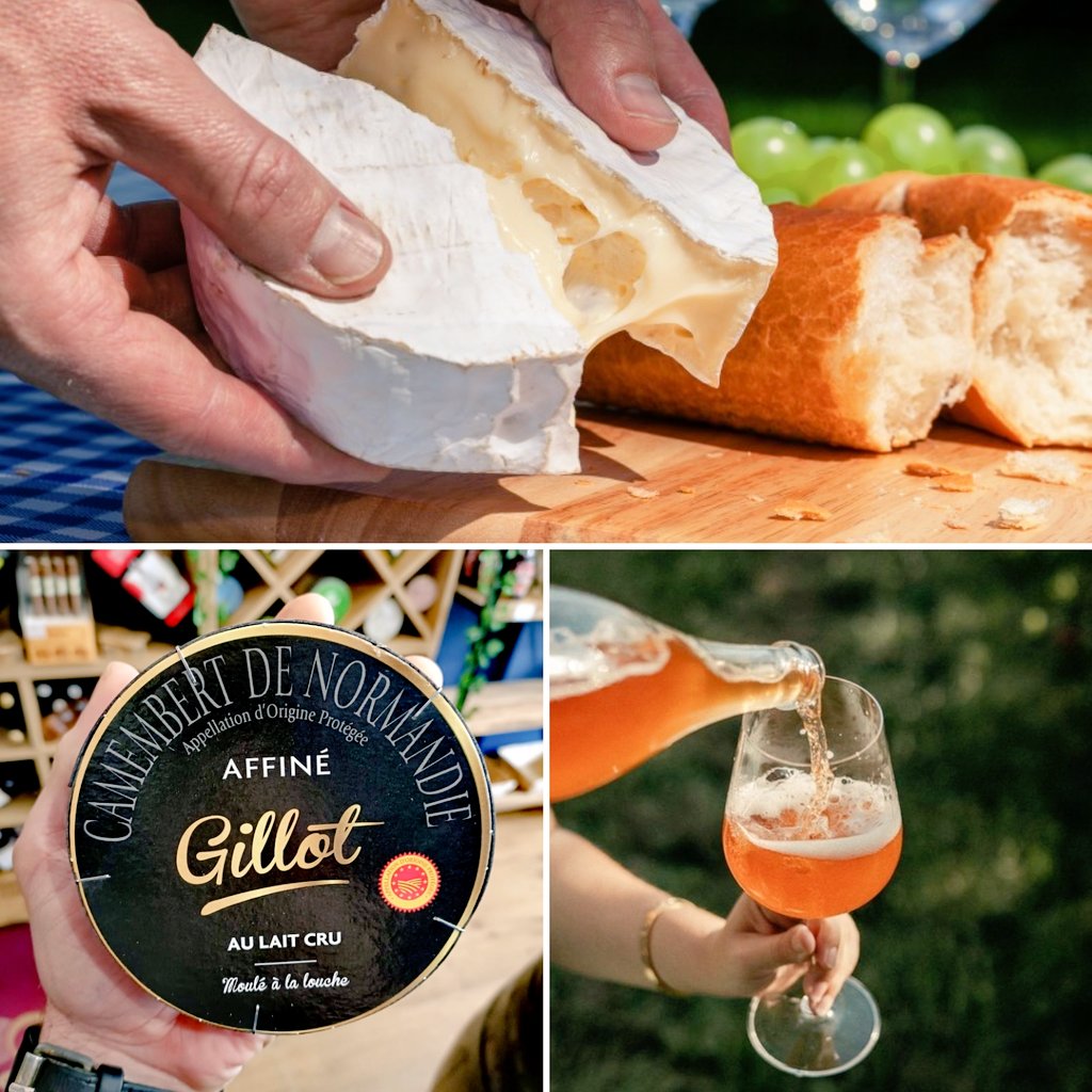 Camembert + cider (or apple juice) from Normandy = the perfect combo! 🧀🍏🍺✨
#French #Food #camembert #cheese #cider #normandy #madeinfrance