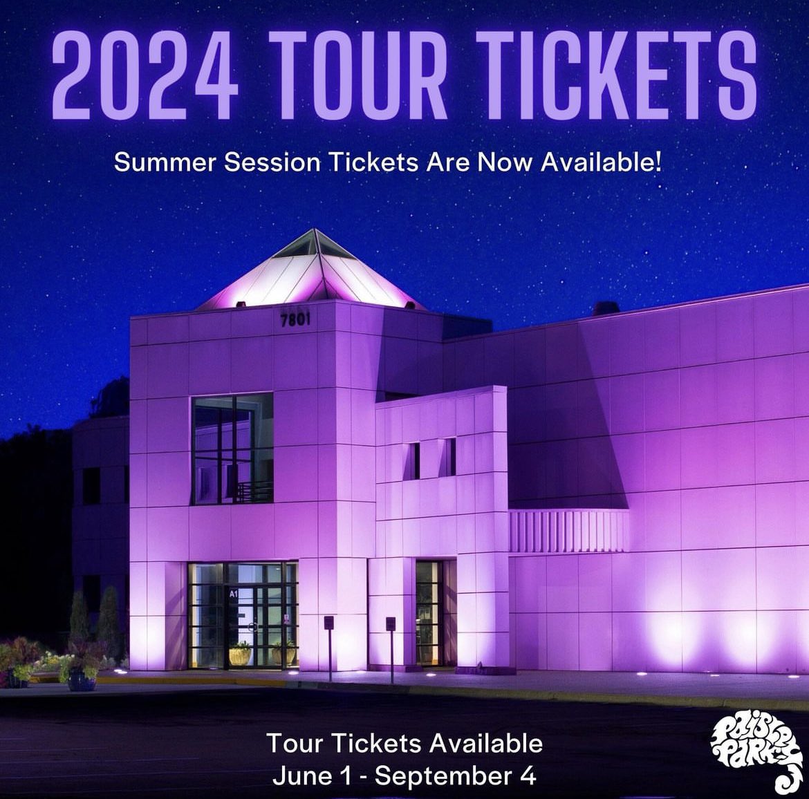 PAISLEY PARK Summer Session Tour Tickets Are Available NOW 💜 June 1 - September 4. See you at The Park! 💜☔️ showclix.com/tickets/visitp… #paisleypark #tours #prince4ever