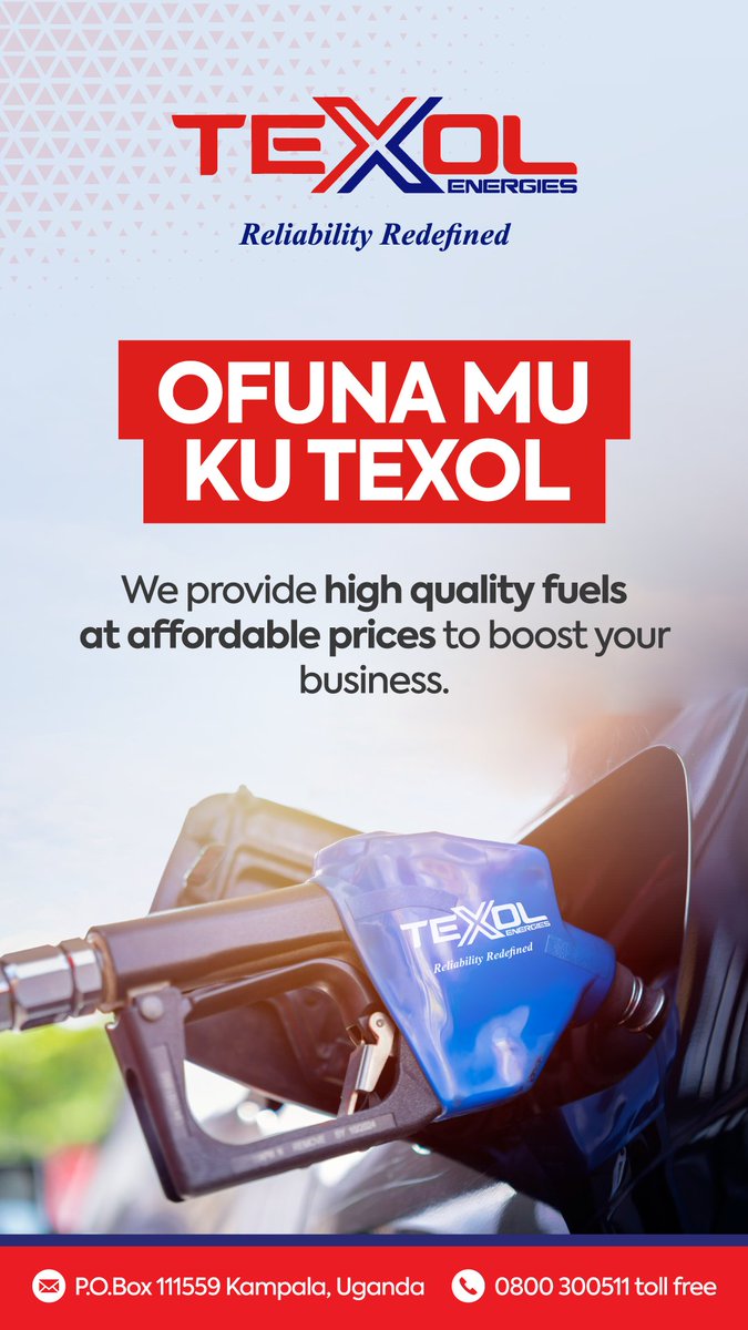 Fuel up for less and go the extra mile with Texol Energies. Your trusted choice for affordability and excellence.

#Wanikalevo #WeAreTexol
#NextAds #SalamUpdates