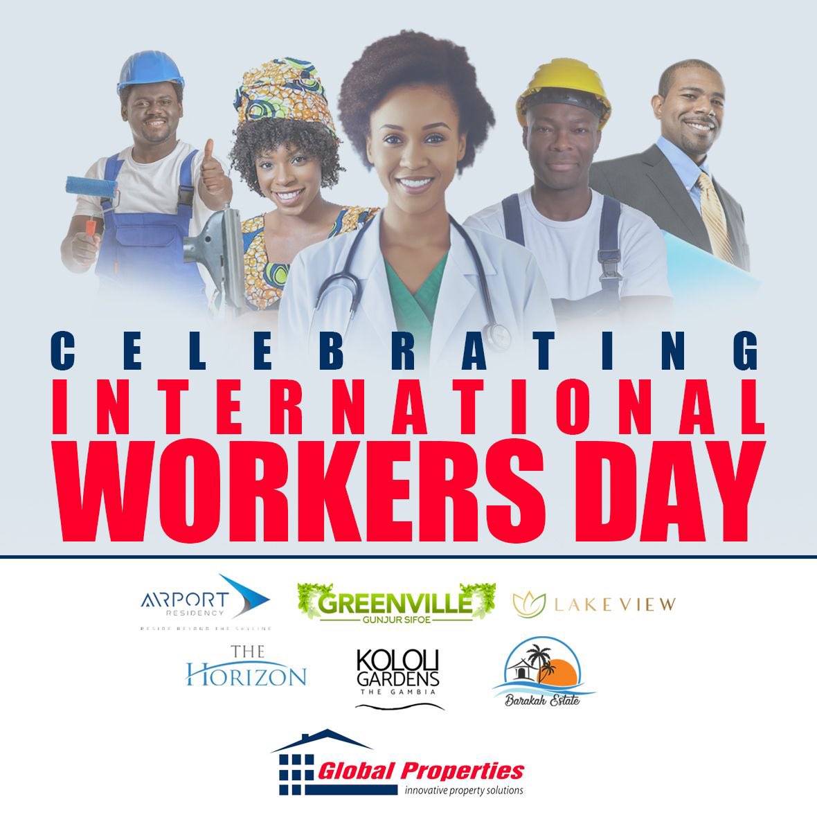 Today and every day, we honor the backbone of Global Properties: our dedicated workers, both in the office and out on various project sites. Their hard work and commitment drive us forward. Happy #InternationalWorkersDay!

#SaulFRAZER  #GlobalProperties #RealEstate  #May1st