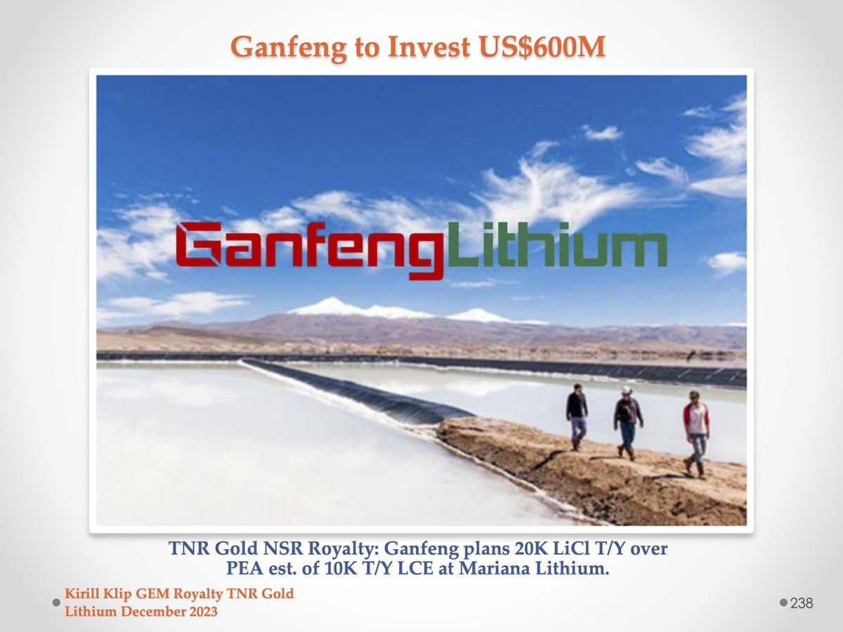 TNR Gold Reaches Milestone with Ganfeng's Mariana Lithium Project on Track for First Production in 2024 kirillklip.blogspot.com/2024/04/tnr-go… $TRRXF #TNRGold🔋 $TNR.v #Royalties #MarianaLithium #Ganfeng #Lithium #Tesla #rEvolution #EVs #ElectricCars #Solar #Batteries #Renewables $GNENF $LIT