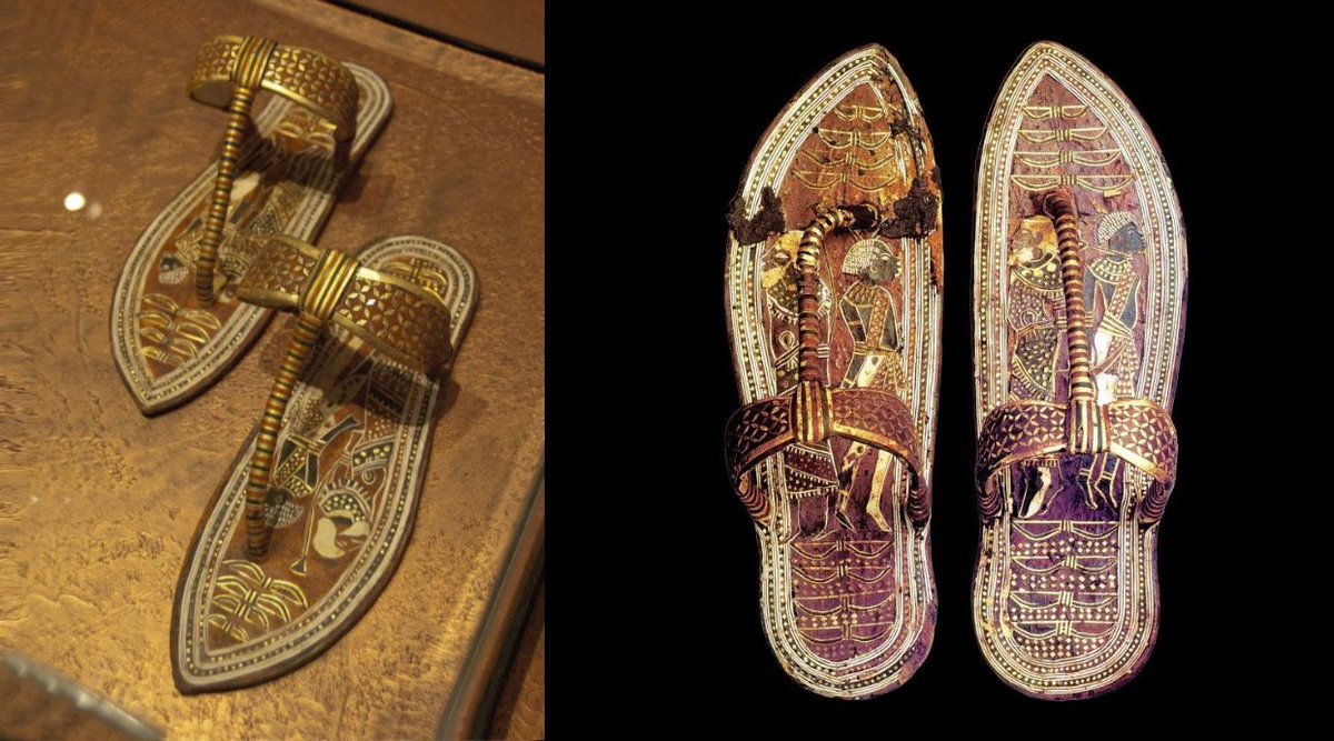 Mısır firavunlarından Tutankamon'un 3300 yıllık sandaletleri