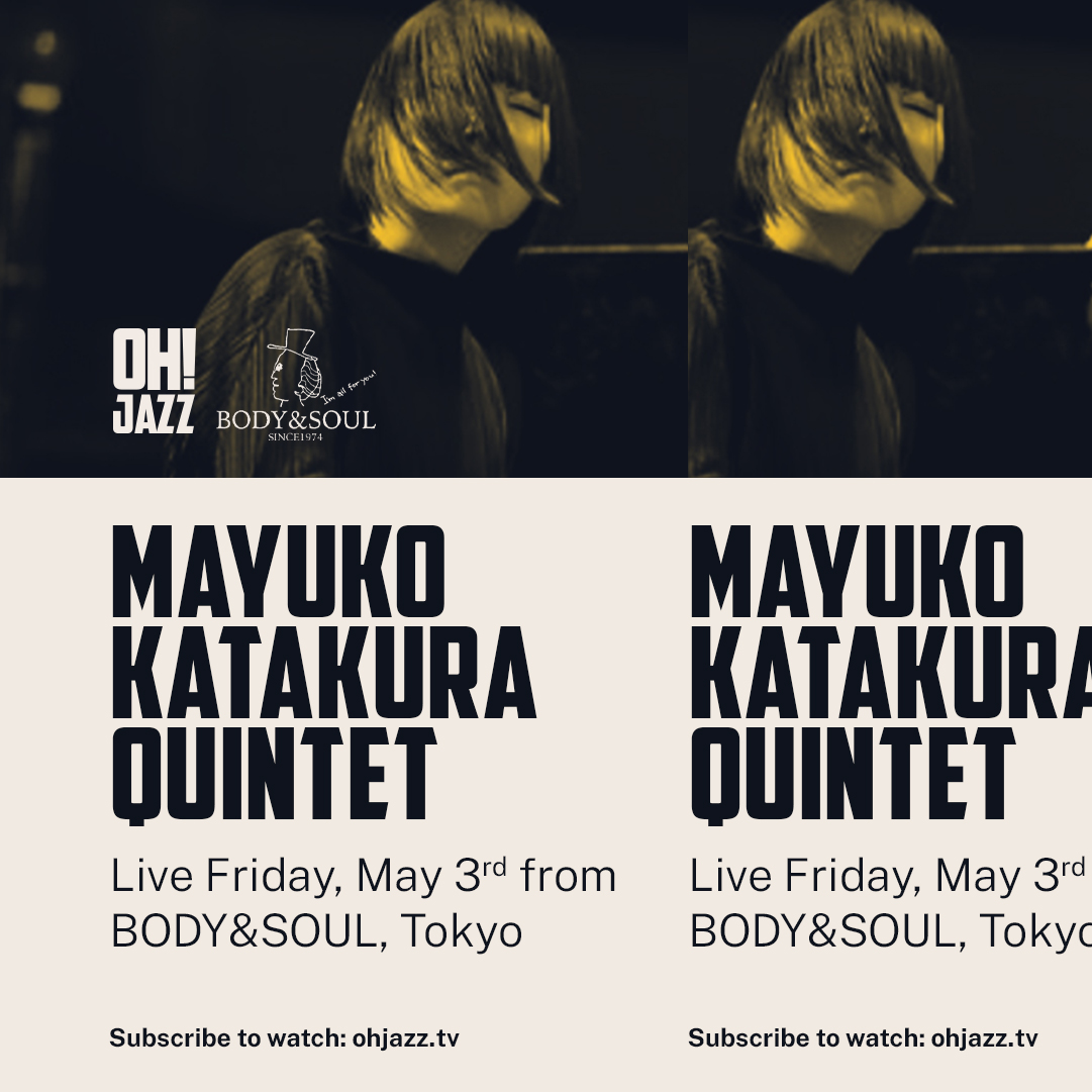 This Friday travel with us to Tokyo with the extraordinary Mayuko Katakura Quintet!! @mayukokatakura @dnobuzoku @sase_tp @bodysoulcharity 

#MayukoKatakuraQuintet #TokyoJazz #TokyoMusic #Pianist #JazzMusician #JapaneseJazz #LiveMusicTokyo #MusicalJourney #womeninjazz