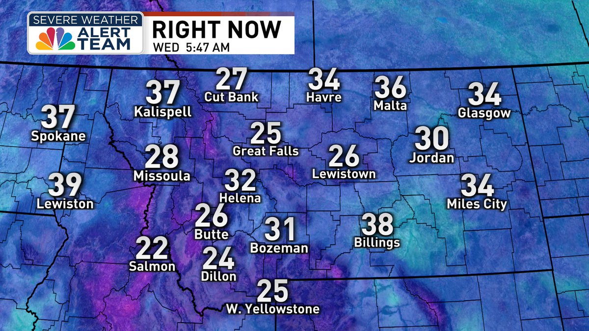 It's a cold start this morning with temperatures below the freezing mark for many locations. High's today will remain below normal. #NBCMontana nbcmontana.com/weather/foreca…