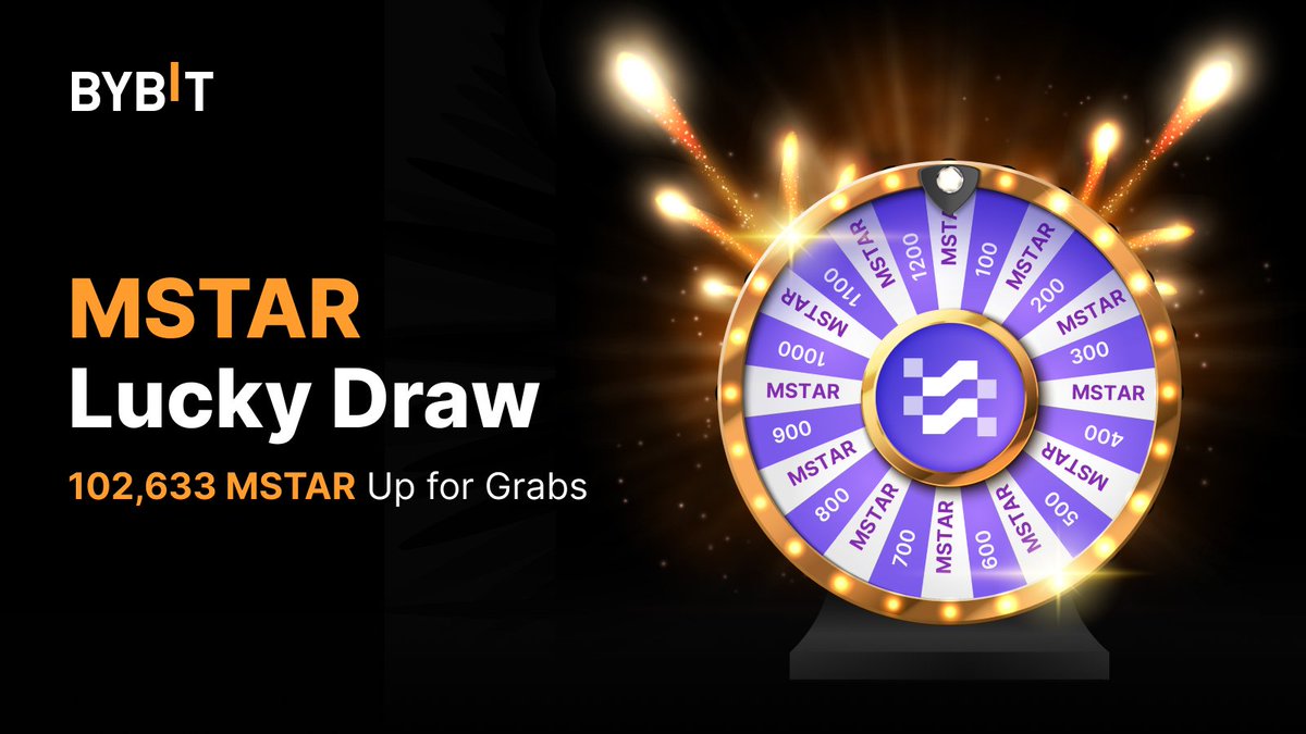 Bybit_Official's tweet photo. $MSTAR Lucky Draw Alert! 🌟

 Don't miss out on your chance to win big with 102,633 MSTAR up for grabs! 

🚀 Enter now for a shot at maximizing your gains! 

Event Period: May 1 - May 30, 2024, 8AM UTC. 

👉Join the excitement: https://t.co/PwFtWt8bZn

#MSTAR #LuckyDraw https://t.co/29wH7Esz8y