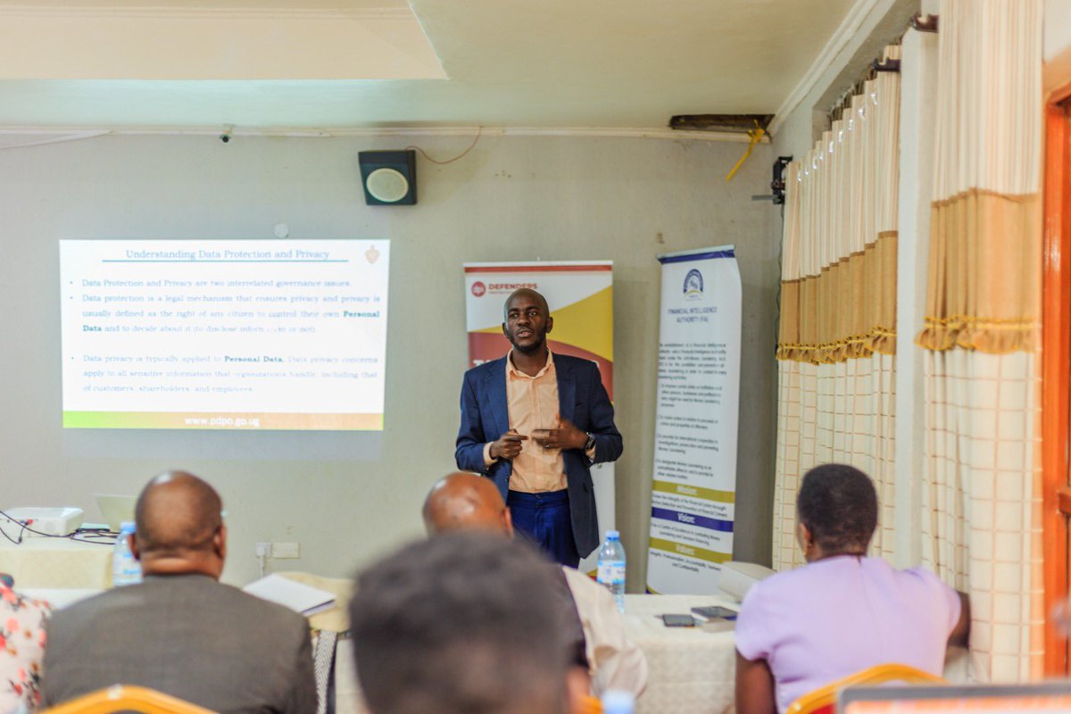 @NGObureau @smugabe - Manager, Data Protection Affairs, urged NGO representatives not to stop at registration with @pdpoUG. Emphasising the importance of actively practising proper data management from acquisition, storage , processing to disposal.