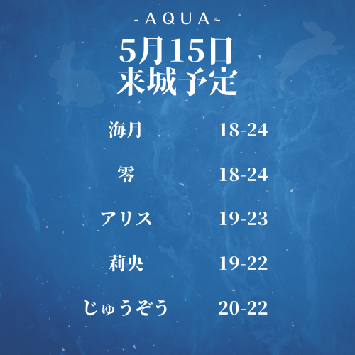 AQUAのツイート