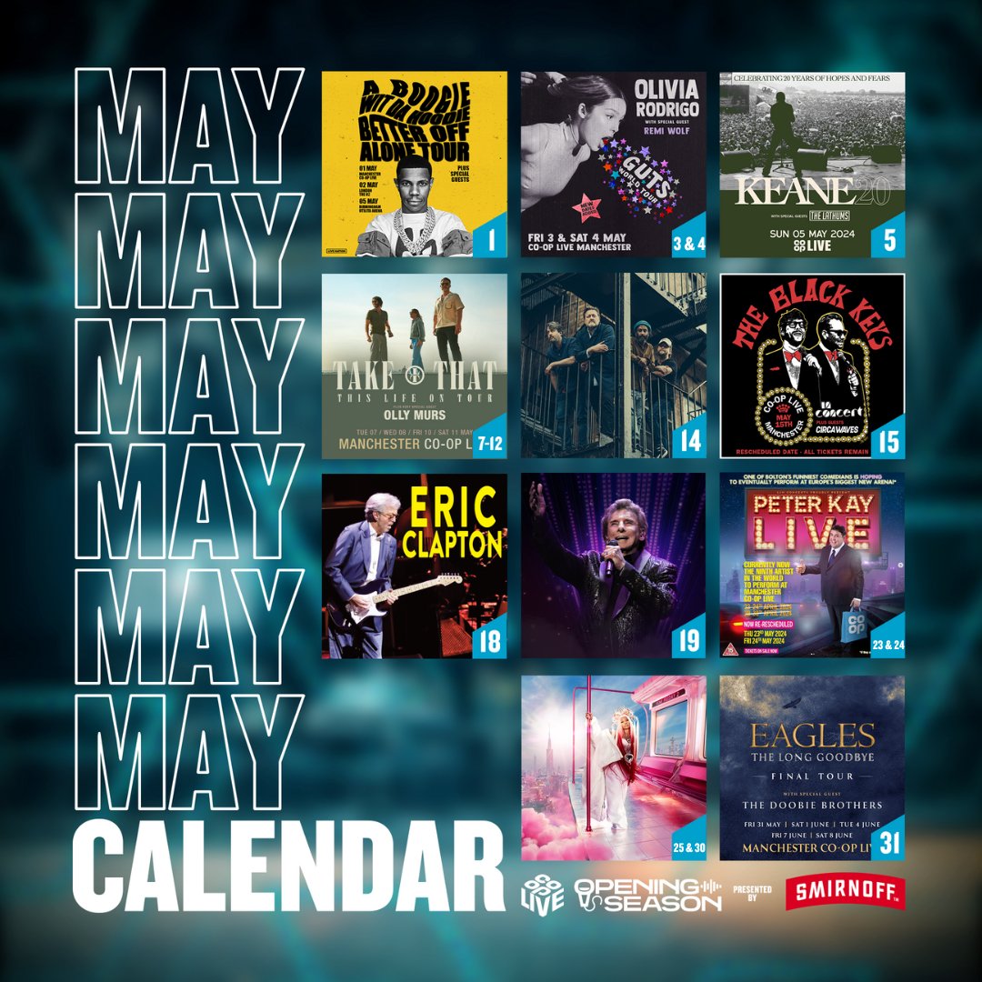 Our May calendar is looking👌