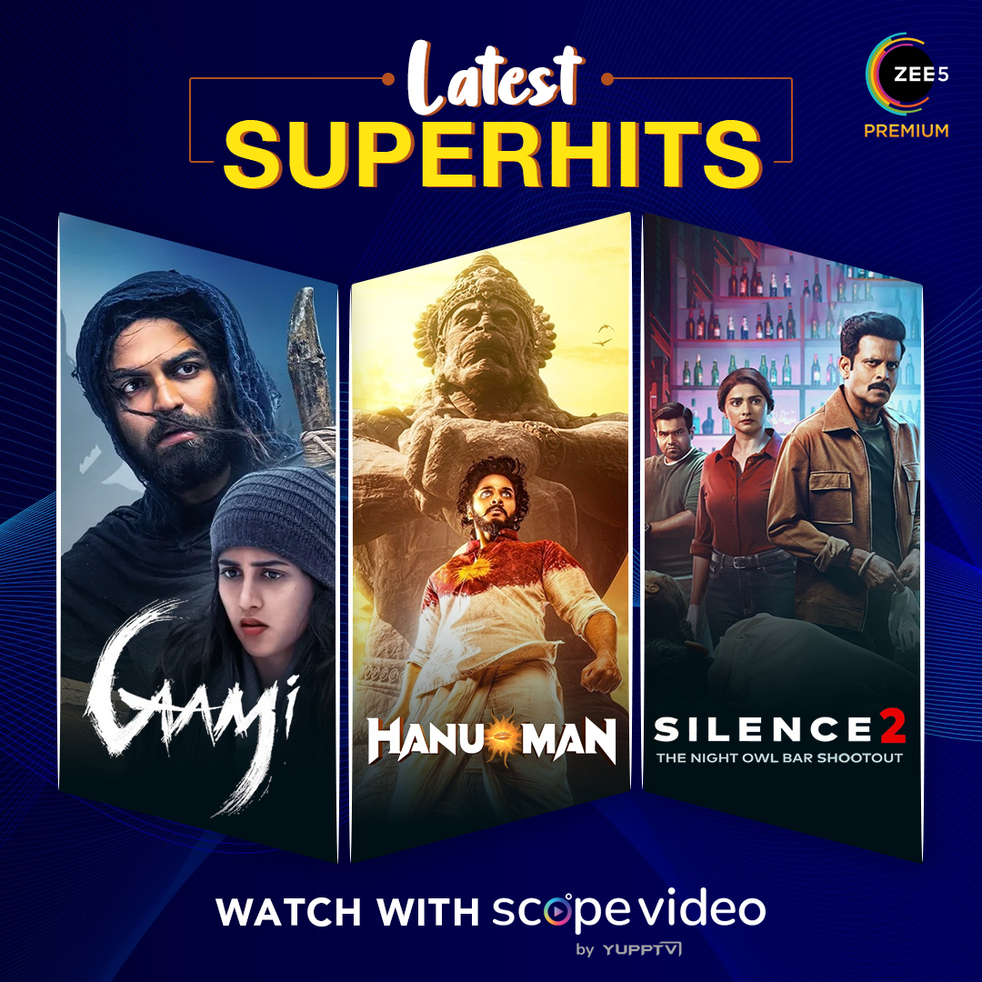 Latest SuperHits ⚡

Watch all the latest movies streaming now on ZEE5, available with Scope Video.

bit.ly/3r5GzIc

#gaami #viswaksen #hanuman #hanumanmovie #silence2 #manojbajpayee #movies #new #streaming