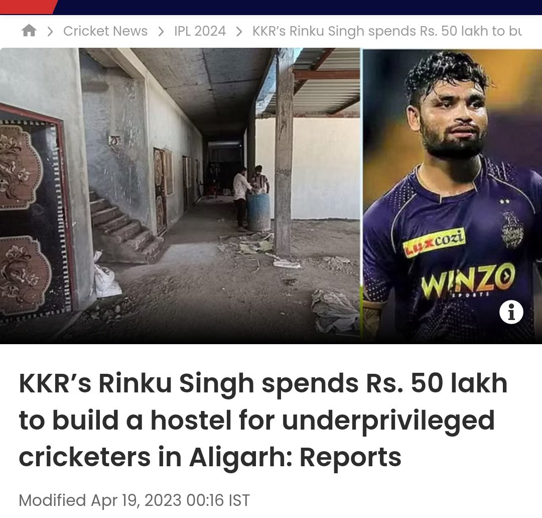 Rinku Singh don't deserve to play T20I WC because he spends his money on development of cricket academy/hostel for poor people and didn't spend anything on PR activities!

He should learn from Rishabh Pant as how to invest in good PR and how to do Gnd chatayi of captain!!