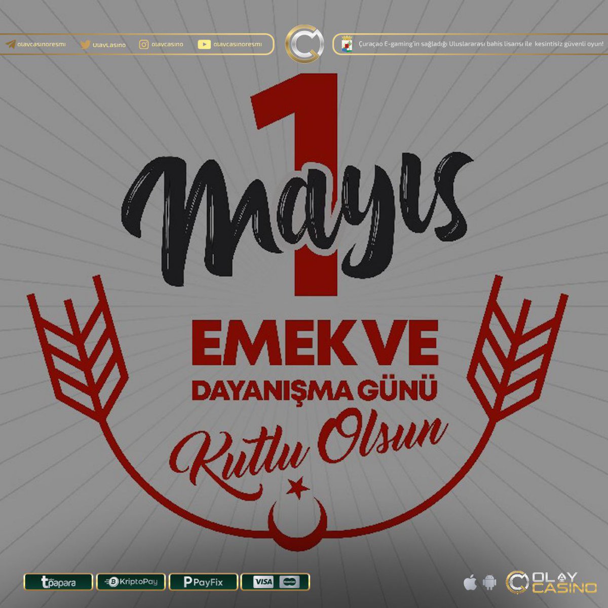 👔 1 Mayıs Emek, Dayanışma Ve İşçi Bayramı Kutlu Olsun!

📣Tüm emekçi üyelerimize Selam Olsun! ♥️