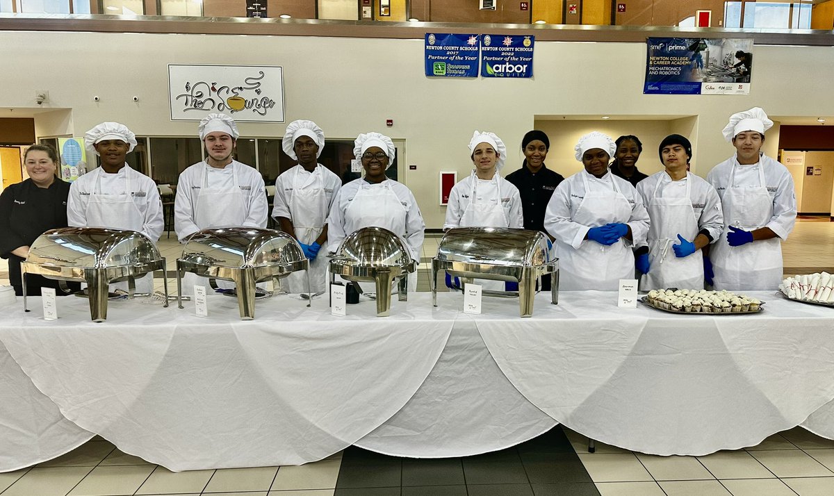 Our @NCCA_Covington Culinary Arts students have prepared a delicious breakfast for our amazing Partners in Education this morning! If you’re a @NewtonCoSchools PIE be sure to join us this morning at 8:30 at Newton College & Career Academy!