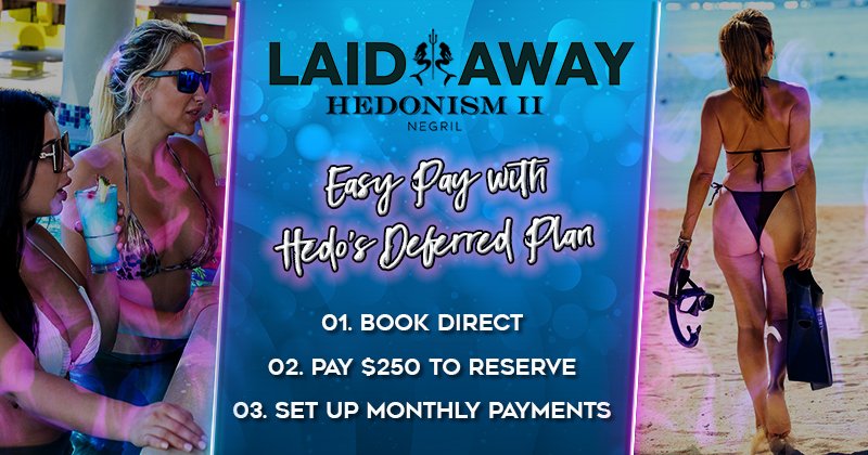 Book now, pay later with Hedonism's deferred payment plan! 💜💙💜 
More info: best-online-travel-deals.com/hedonism-coupo… 
#jamaica #traveldeals #allinclusive