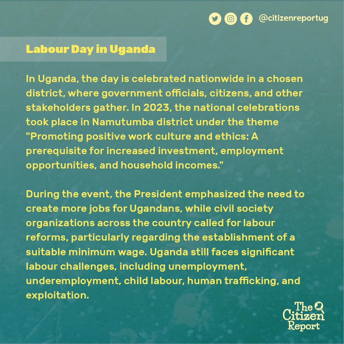 In honour of Labour Day today, we are taking a look at the history of this international holiday and how it is celebrated in Uganda. International Labour Day is a day dedicated to celebrating workers and recognizing their contributions to their countries' development.…
