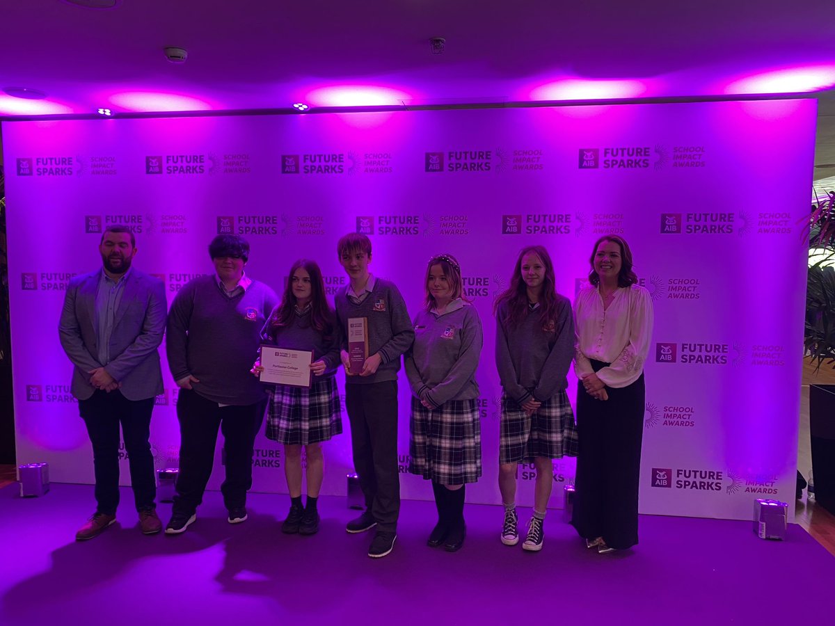 Congratulations to our amazing students who have just won the Senior Small Group Social Category in the AIB Future Sparks SCHOOL IMPACT AWARDS for their Project BridgeAbility