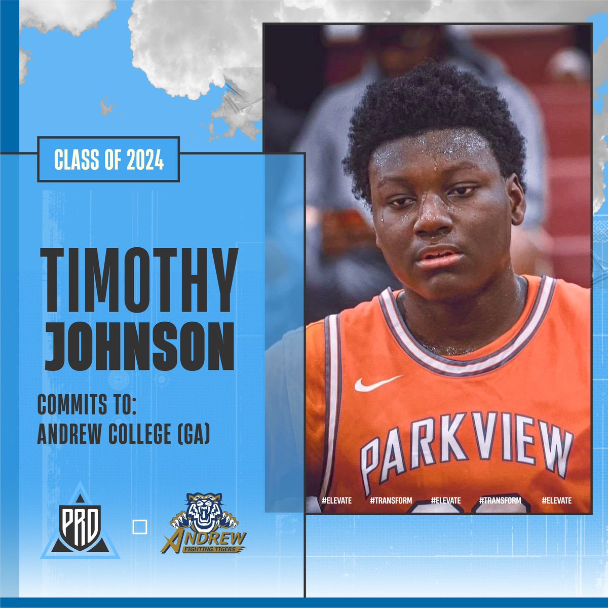 ☁️#PRO Elevation Inc.✈️ 🚨Commitment Announcement🚨 🔈’24 @Td_Johnson23 (Parkview) has committed to @AndrewTigersMBB ✔️ 🗣️Congratulations Tim🔥 📌@AndrewCollege 💻READ STORY⤵️ pro-elevation.com/timothy-johnso… Join #PRO, Get Your Offer⤵️ pro-elevation.com/financial-assi…