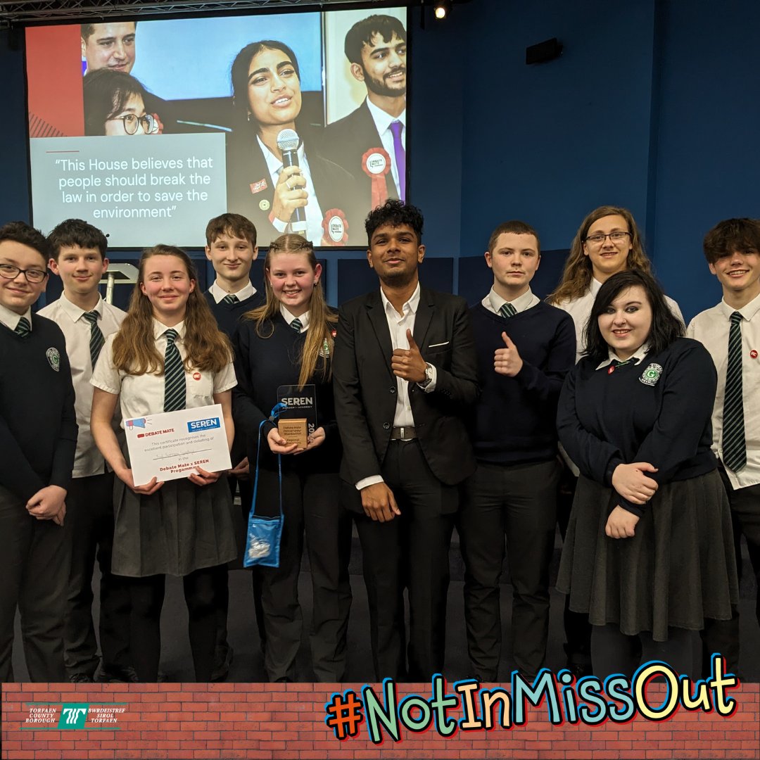 Debate team wins inaugural competition A team of secondary school pupils has won their first-ever debating competition. 12 pupils from Ysgol Gymraeg Gwynllyw, in Pontypool, took part in the competition at the Christchurch Centre, Newport, last month. #notinmissout