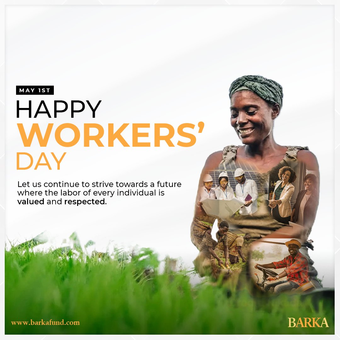 Today, we celebrate the spirit of hard work and determination that drives us forward. Happy Workers' Day from all of us at Barka. #entrepreneurship #climateaction #impactinvesting #workersday #mayday