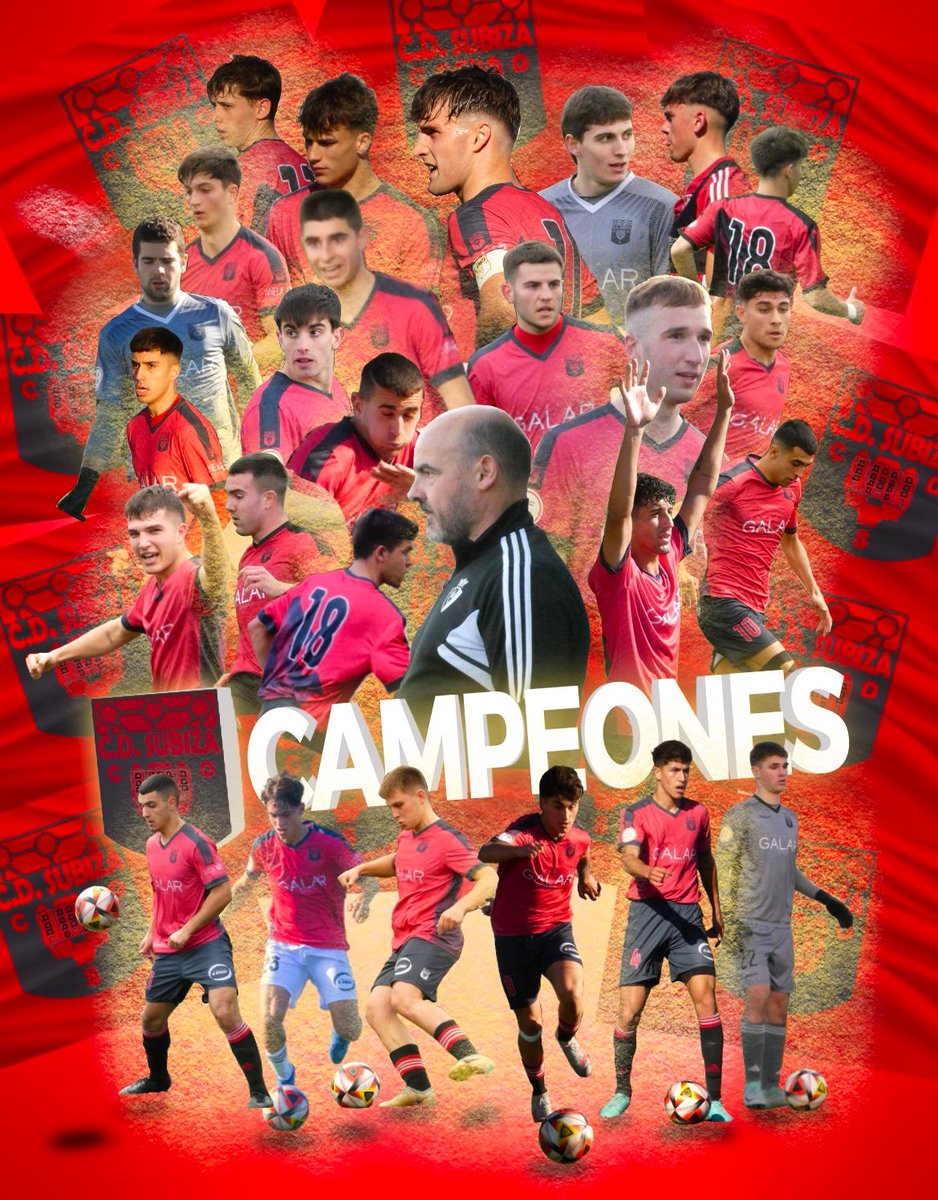 A falta de 2 jornadas el <a href="/SUBIZACD/">C.D.SUBIZA</a> hace historia al proclamarse por primera vez campeón de Liga de tercera RFEF.
🏆 FELICIDADES, CAMPEONES!
🏆 ZORIONAK, TXAPELDUNAK!