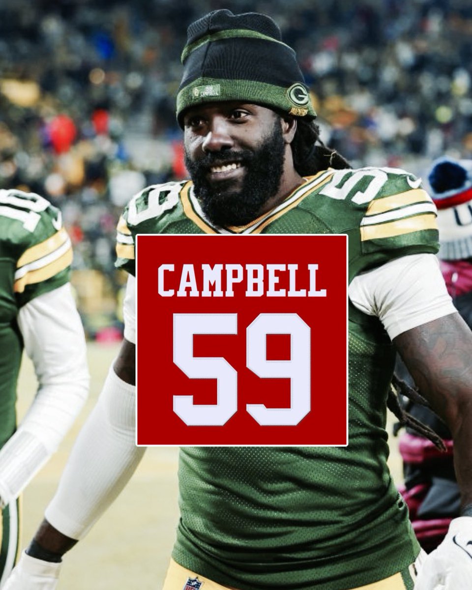 #49ers LB De’Vondre Campbell will wear Jersey Number 59, per @nfl_jersey_num