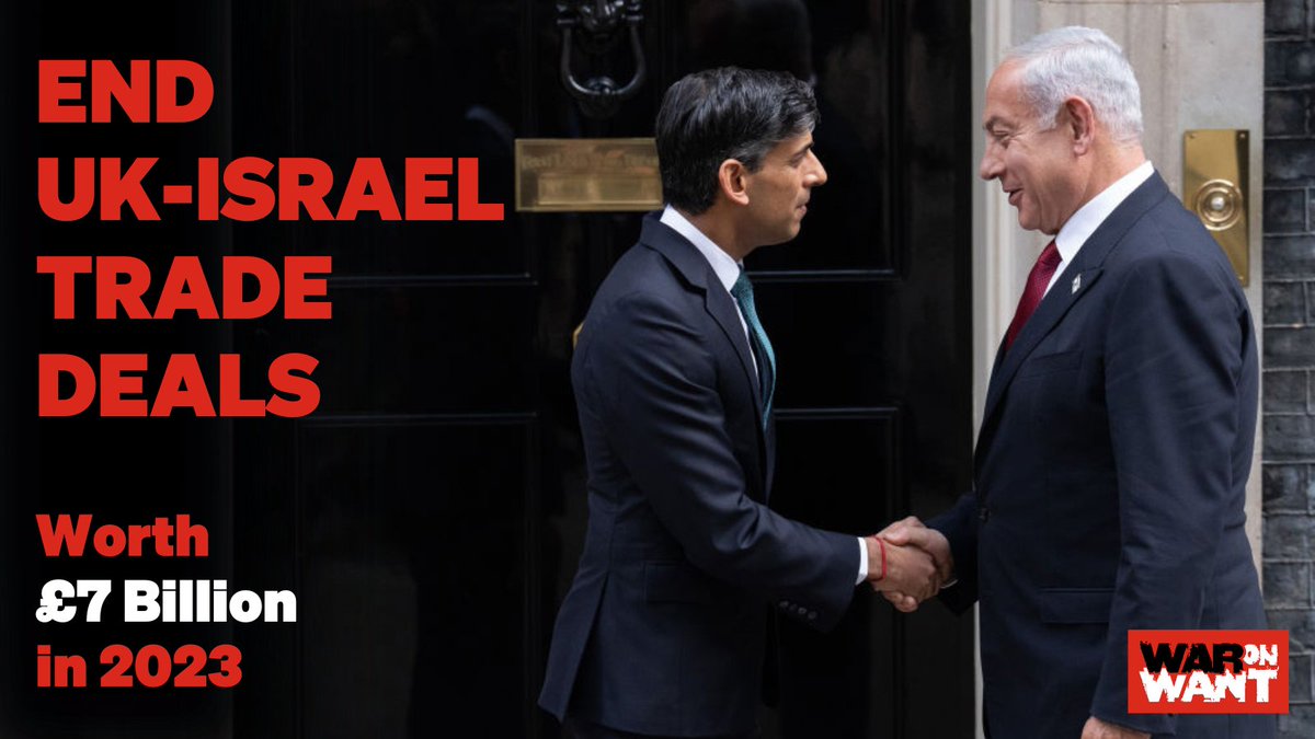 WarOnWant's tweet photo. Around the 🌍 workers &amp; their trade unions are mobilising on #InternationalWorkersDay to end their governments’ complicity in Israel’s plausible genocide of over 34,000 Palestinians in the Gaza Strip.

Join their call for an end to trade deals with Israel: https://t.co/Qrozv5SLbH https://t.co/sg1IRgdrG2