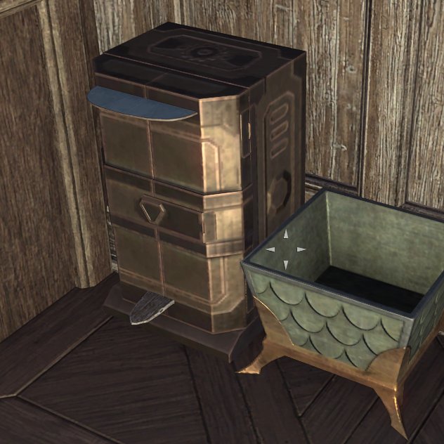 Chalomar made a step-to-open trash can. #elderscrollsonline #esohousing