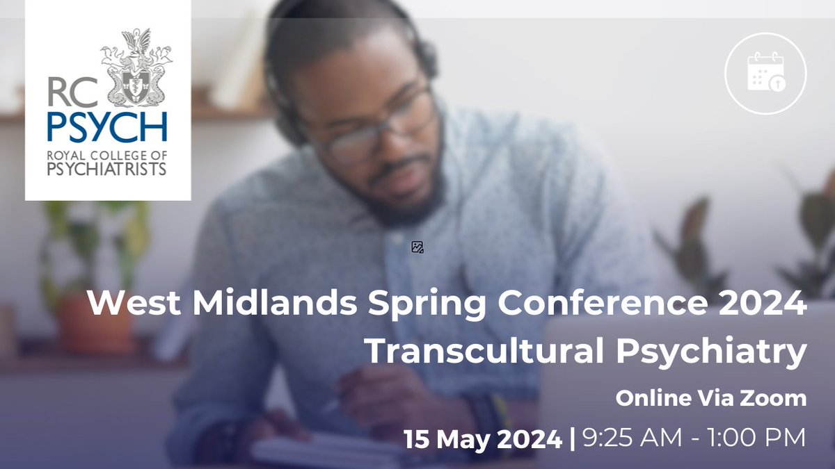 Not long till our online Spring Conference where will we hear from four esteemed speakers who work in the field of transcultural psychiatry, ranging from neuropsychiatrist to occupational therapist. Book your place now ➡️tinyurl.com/3abwdkz2