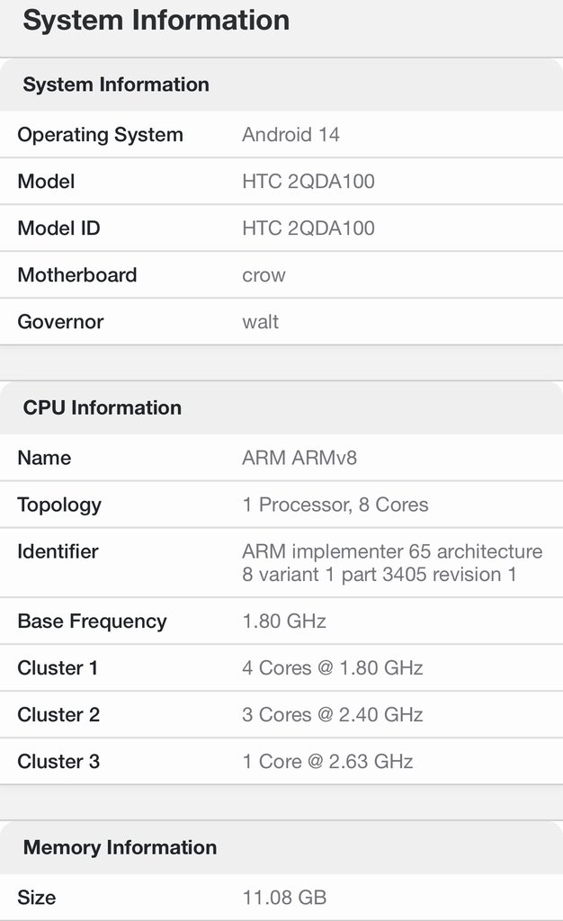 raulgabriel96's tweet photo. #HTC U24 series spotted on GeekBench.

#HTC #QuietlyBrilliant https://t.co/TuuKAIYT0J