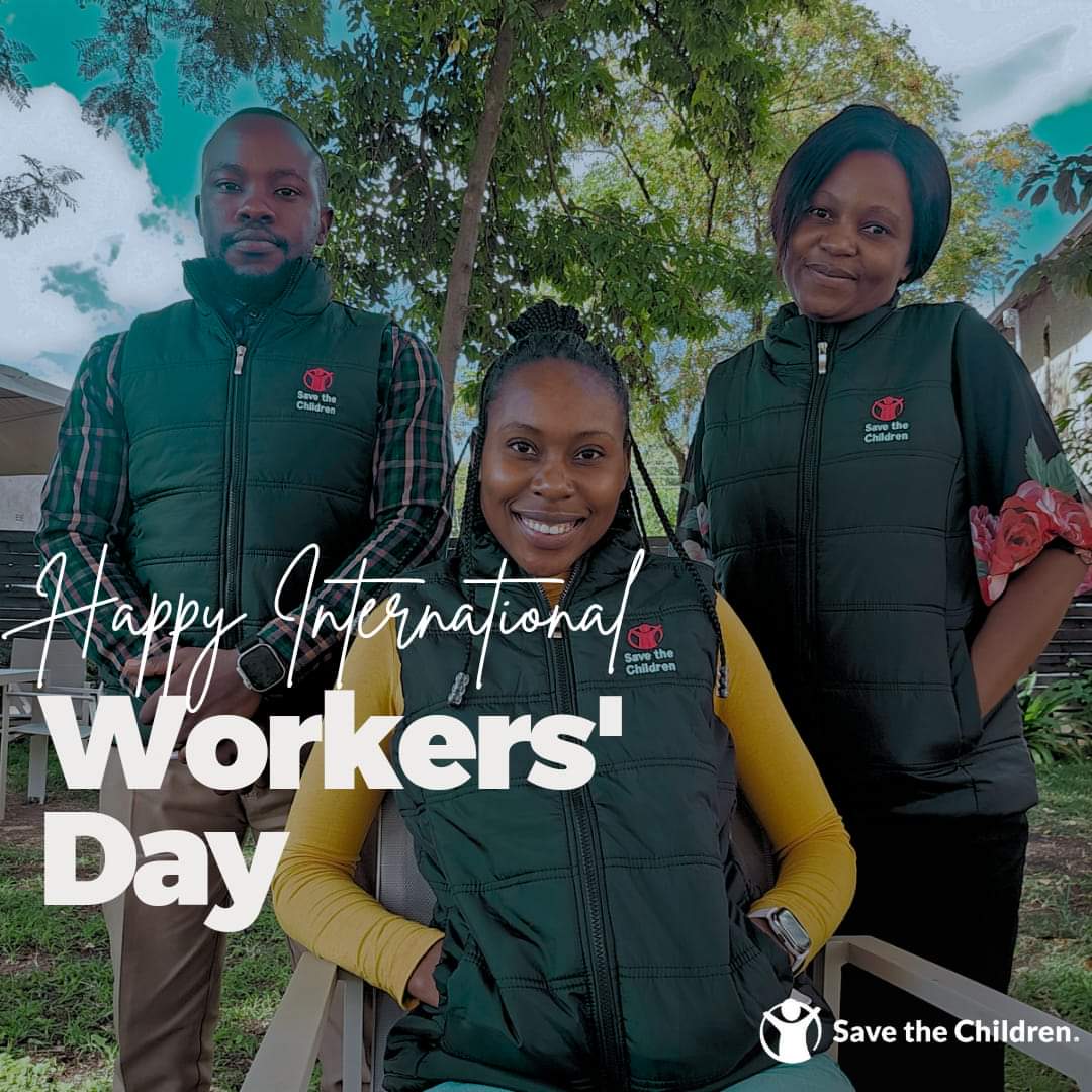 🎉🌟 Happy Workers' Day from @SaveChildrenZIM! Today, we celebrate and honor the efforts of all individuals who make a difference in the lives of children every day. #thankyou ❤️