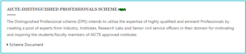 📍Applications invited for AICTE-Distinguished Professionals Scheme (DPS), which intends to utilize expertise of highly qualified & eminent Professionals for motivating & inspiring students/faculty members of AICTE approved institutes. Apply: bit.ly/3UEQWmC @SITHARAMtg