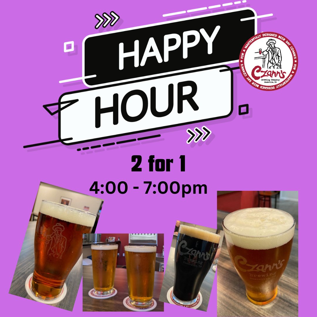 Wednesday 2 for 1 from 4:00pm - 7:00pm!