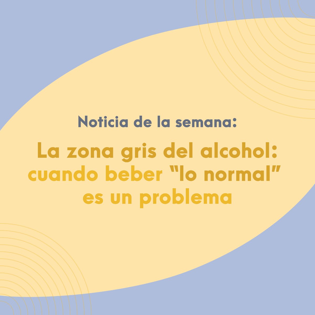 #Noticia de la semana 🗞️ 'Cada vez más bebedores habituales cuestionan un patrón de consumo difícil de definir que toca muchas sensibilidades en una cultura ligada a las cañas, el vino y la fiesta'. 🔗 bit.ly/3UmME1Y | @el_pais