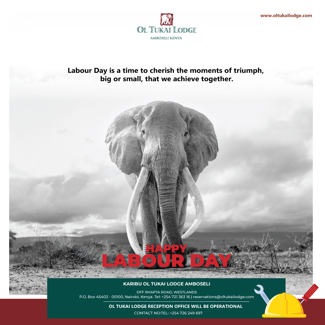 To all the workers out there,your dedication is truly inspiring. We Wish you a happy Labour Day.

#happylabourday2024