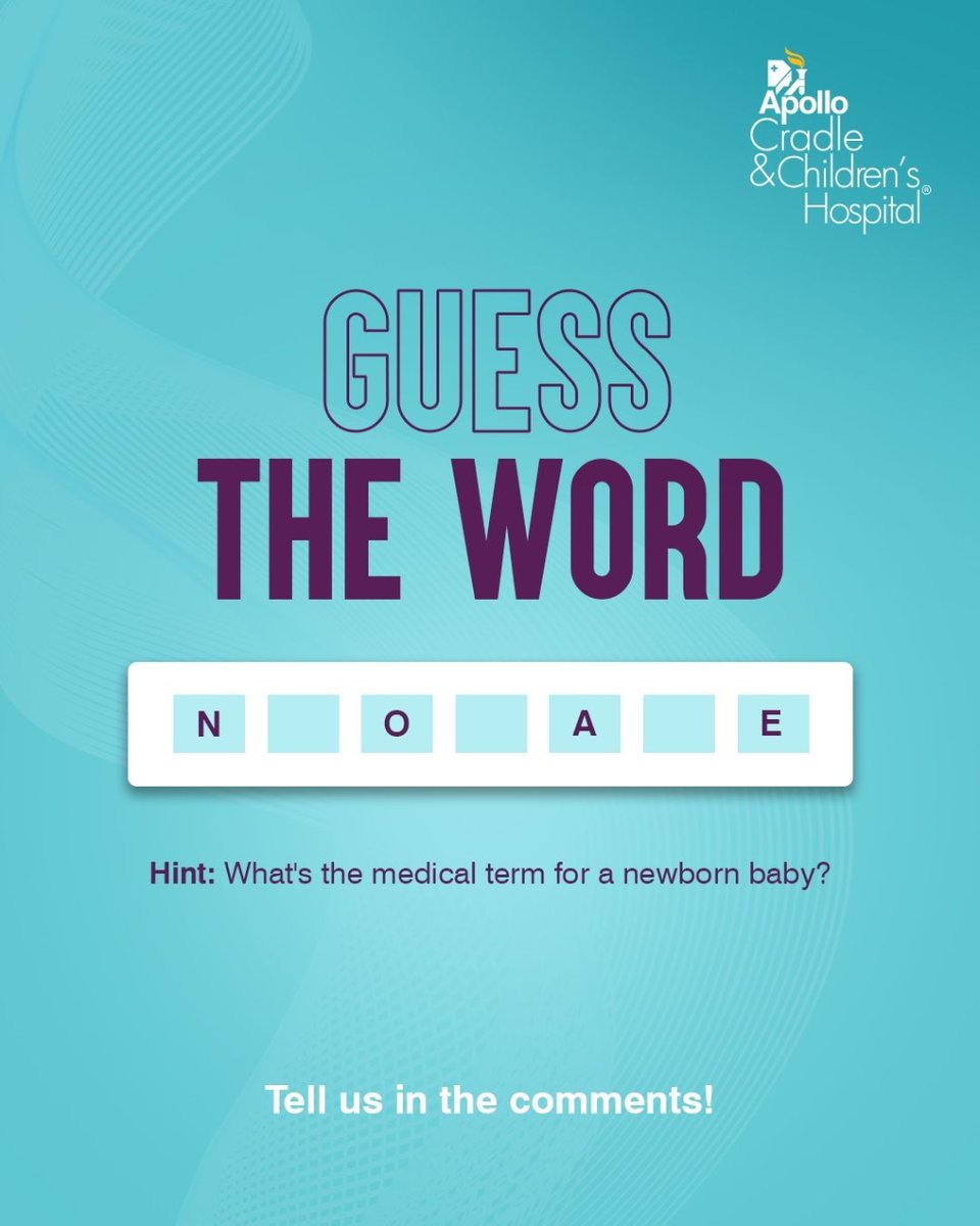 Can you crack this newborn puzzle? It's all about the tiny wonders of life!

#GuessTheWord #FillInTheBlanks #WordPuzzle #Riddle #NewbornMystery #ApolloCradle