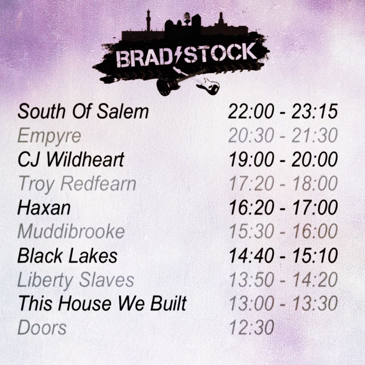 🔥SOUTH OF SALEM🔥 ❌HEADLINERS❌ 🤘🏻BRADSTOCK 2024🤘🏻 ‼️THIS SATURDAY‼️ ONE AWESOME DAY💥 GET DOWN EARLY‼️ LIMITED TICKETS ⤵️ ticketweb.uk/event/bradstoc… @SouthOfSalem1 @HaxanBand @CJWildheart @LibertySlavesUK @EmpyreRock @BlackLakesUK @MuddiBrooke @TroyRed7 @ThishouseWB