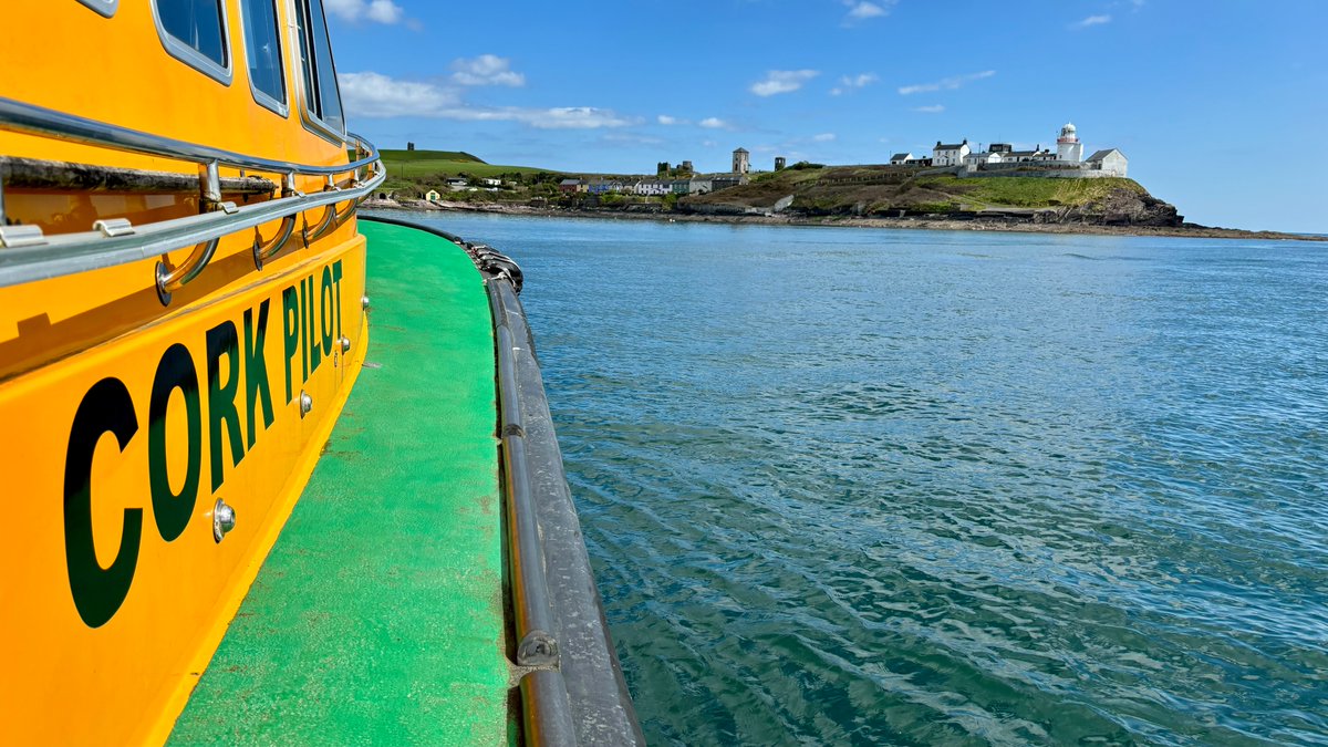As summer begins, we hope to see many sunny skies and glimmering blue waters in the months ahead just like this shot recently captured on one of our pilot boats at Roches Point. ☀️🌊 📸 Nevan Holland