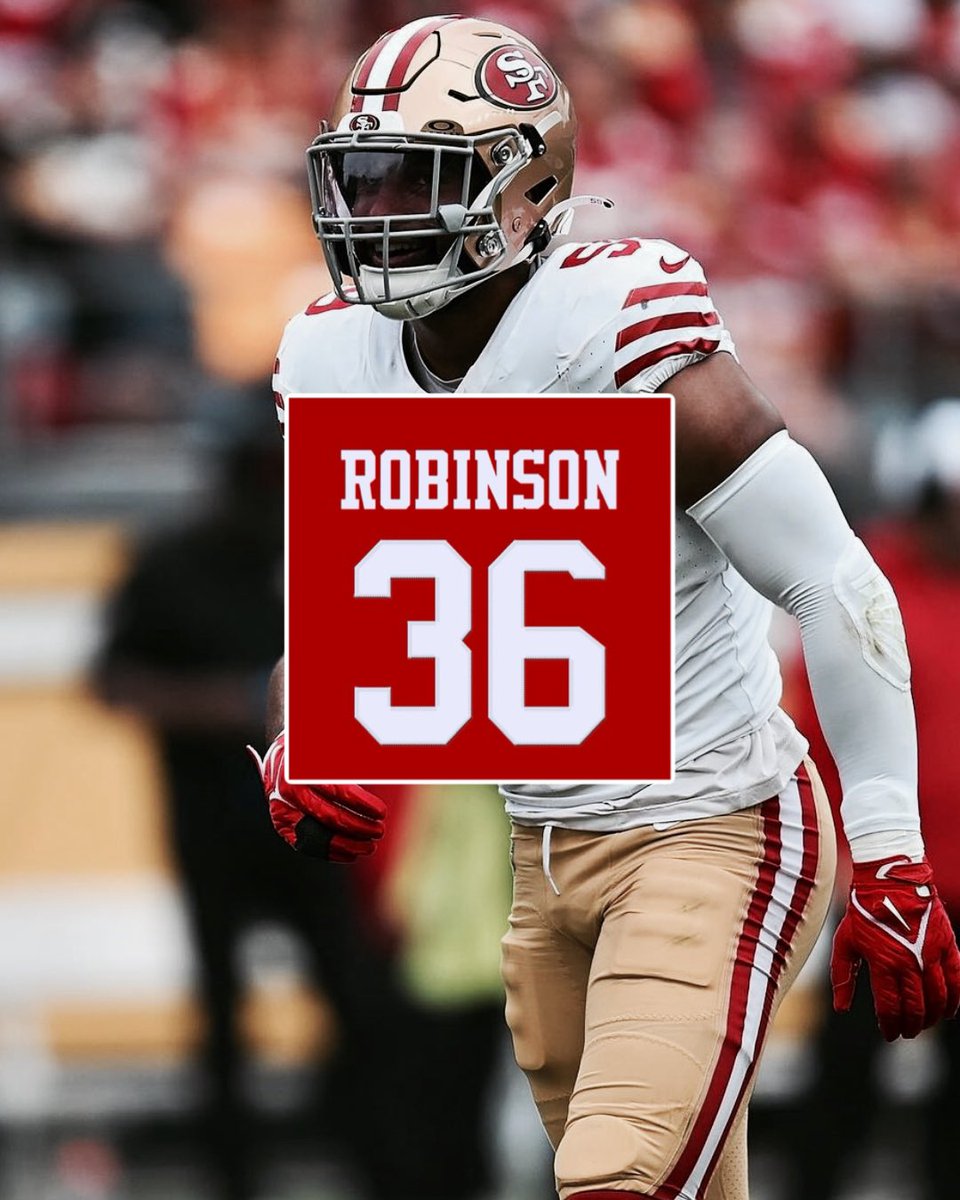 #49ers LB Curtis Robinson will wear Jersey Number 36, per @nfl_jersey_num