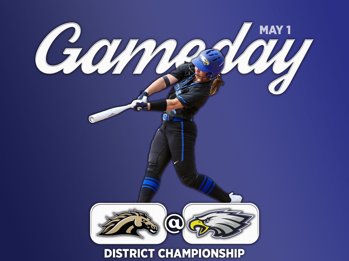 Another chance for another trophy
ITS GAMEDAY

🥎 vs Mitchell
🏆 District Championship
📅 5.1.24
🕖 First Pitch – 7:00
📍 East Lake High School
📺 web.gc.com/teams/qudDwA8x…