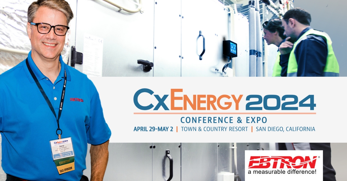 Are you at the #CxEnergy Conference and Expo? Meet @DeangelisDarryl at the EBTRON booth 501. Darryl has a long history in Technical and Standards Committees to bring the latest information to you. See the latest in airflow measurement to achieve #IAQ and #EnergyEfficiency.