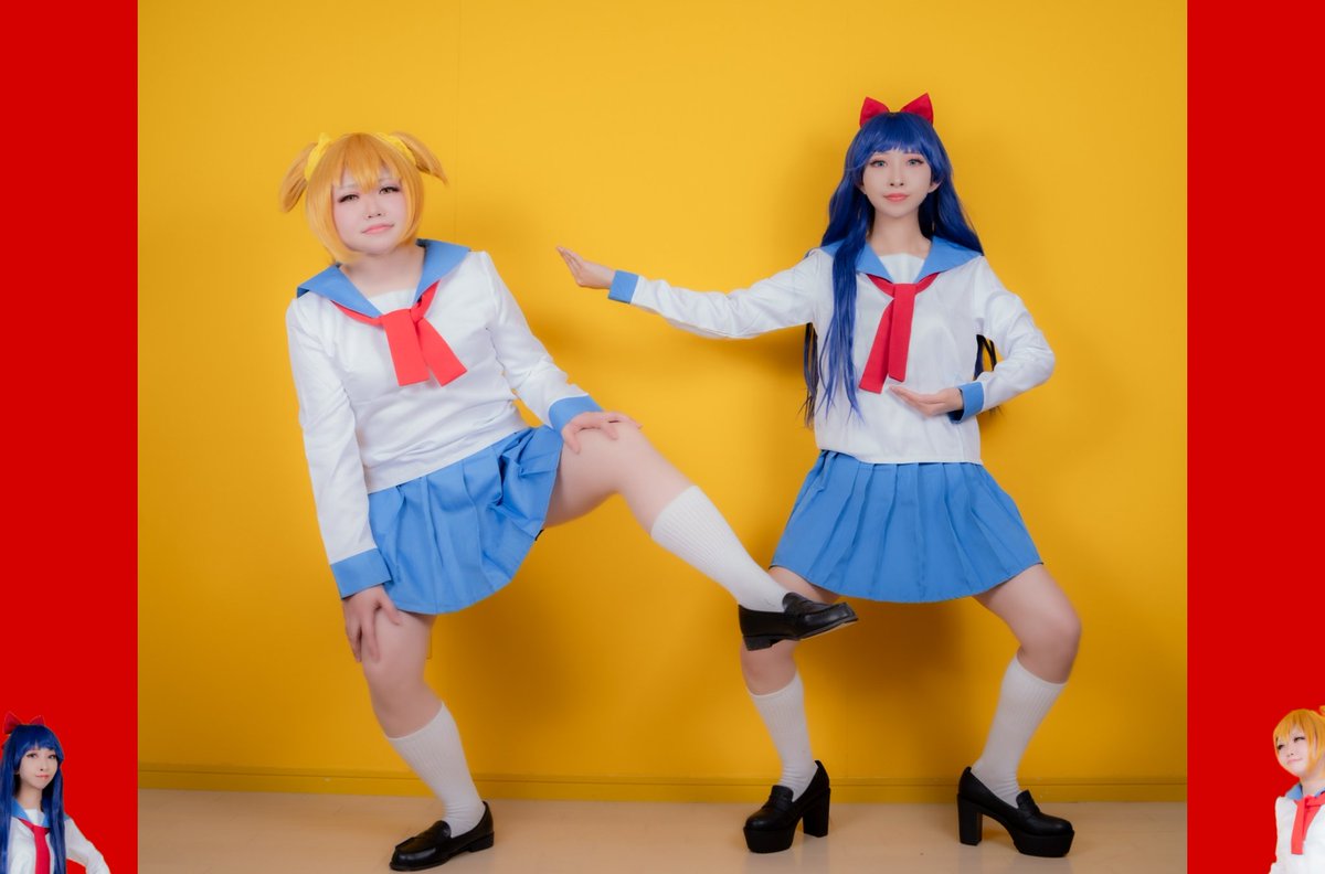 【cosplay】
💘ポプテピピック💘
　　　✨
　　　夢
　　　と　タ
　　　希　ダ
　　　望　の
　　　の　ク
　　　物　ソ
　　　語
　　　✨