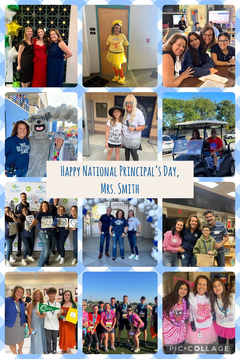 To the one who is our biggest cheerleader and helps us all to be our best. 🐾💙👏🏻Happy National Principal’s Day, Mrs. Smith! We appreciate all you do to make OMS the best place to be! 🐶🐾🦴💙