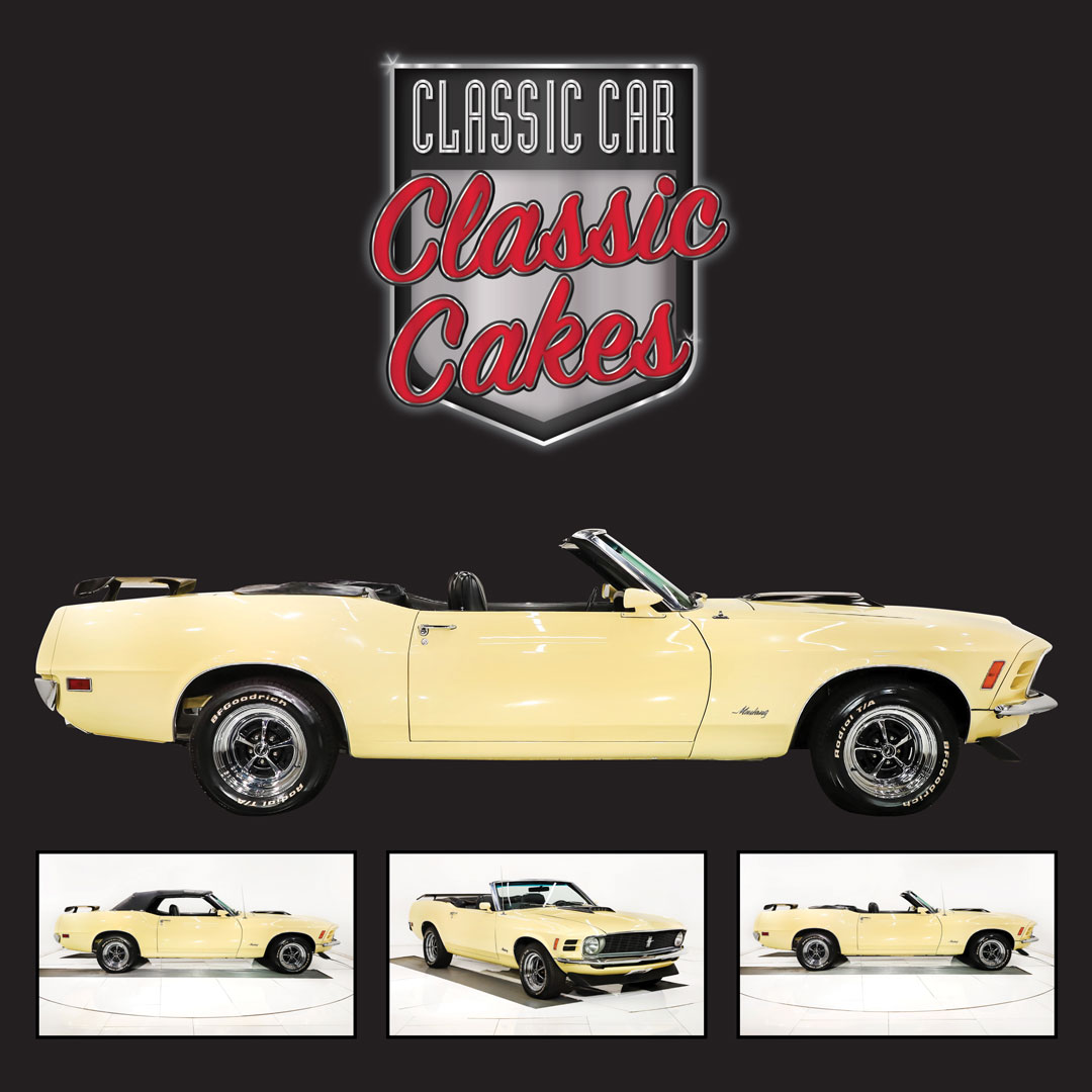 IT'S BACK! 🙌 Purchase one of our participating 6 or 12 count cupcakes, 8 inch single layer cakes or 8 inch Strawberry Boston Cakes for your chance to win a 1970 Ford Mustang! 💥 Visit jewelcargiveaway.com for more information