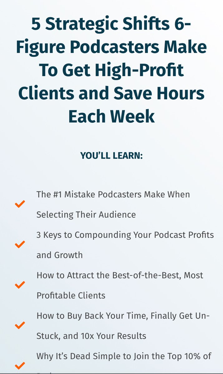 you won’t learn any of this shit because the guy teaching it would be a podcaster instead of trying to sell webinars if it worked 

this is the old “learn how to make money by sending me $1” scam where they teach you how to place ads in the paper asking for a dollar