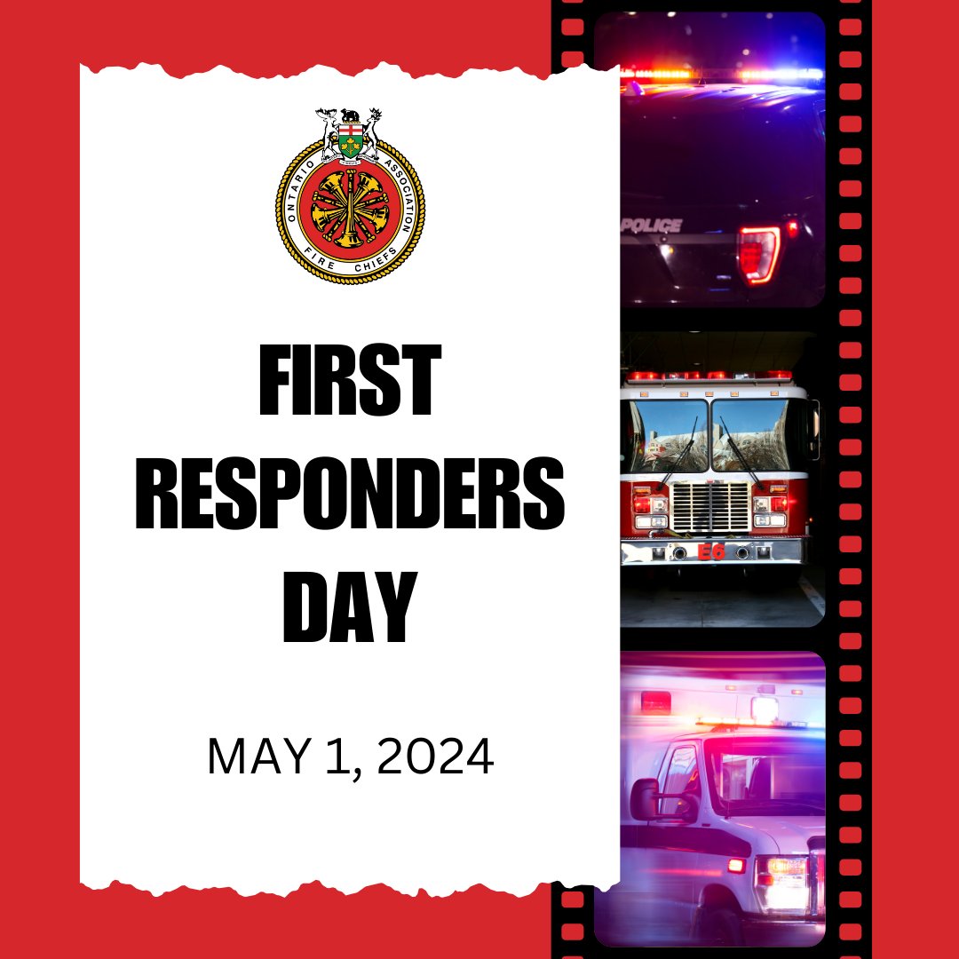 May 1st is First Responders Day. Thank you to all first responders who have dedicated their lives to public service.

“When you’re running away from an emergency, first responders are the ones running toward it.” – Bill Bierbaum 

#firstrespondersday