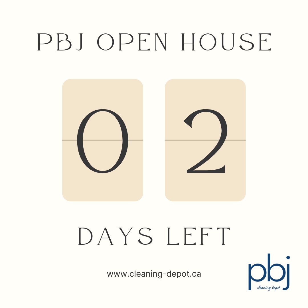Only 2 more days until our open house!

Call for More Information

LISTOWEL - 519-291-6513
customersupport@cleaning-depot.ca
535 Maitland Ave S Listowel, ON

Walkerton- 519-881-2007
info@cleaning-depot.ca
255 Ridout St Walkerton

Owen Sound & Hanover
1-800-939-3559