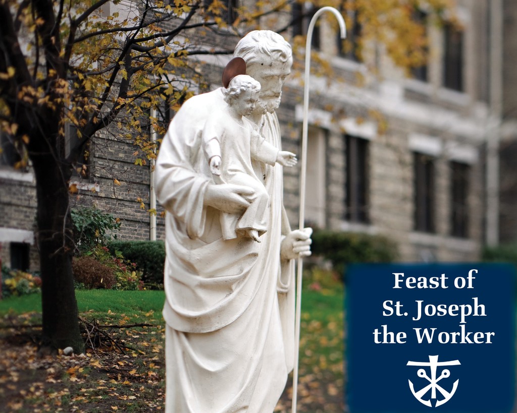 “St. Joseph was a just man. A tireless worker. The upright guardian of those entrusted to his care. May he always guard, protect, and enlighten families.” ~ St. John Paul II #holycrossus #congregationofholycross