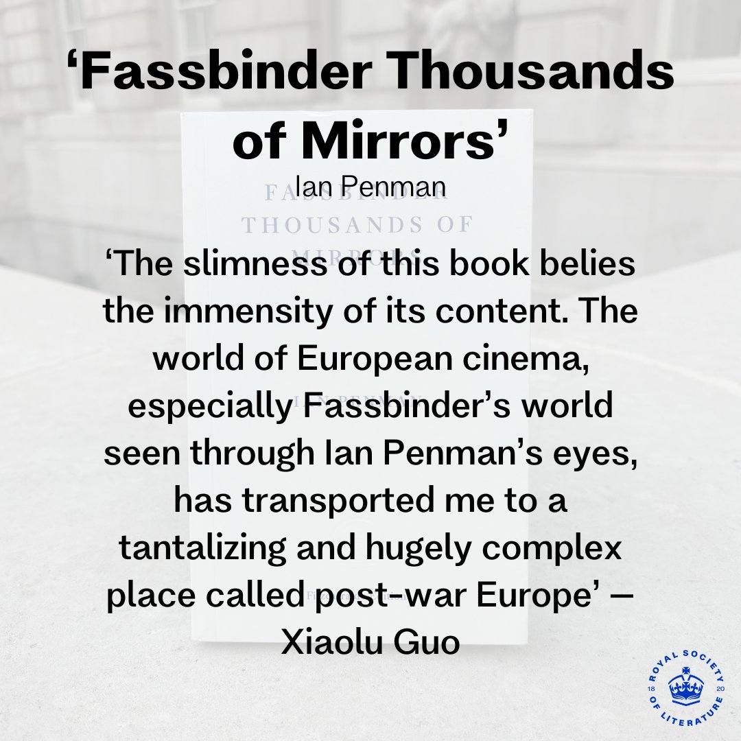 'Fassbinder Thousands of Mirrors' - Ian Penman @pawboy2 #RSLOndaatjePrize 🏆 @FitzcarraldoEds ‘The slimness of this book belies the immensity of its content. The world of European cinema, especially Fassbinder’s world seen through Ian Penman’s eyes, has transported me to a…